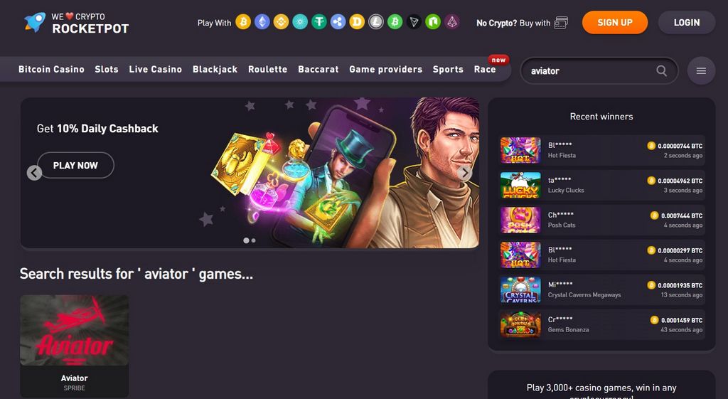 Recensione del casinò online Rocketpot - Punteggi di esperti e giocatori Recensione del casinò online Rocketpot - Punteggi di esperti e giocatori